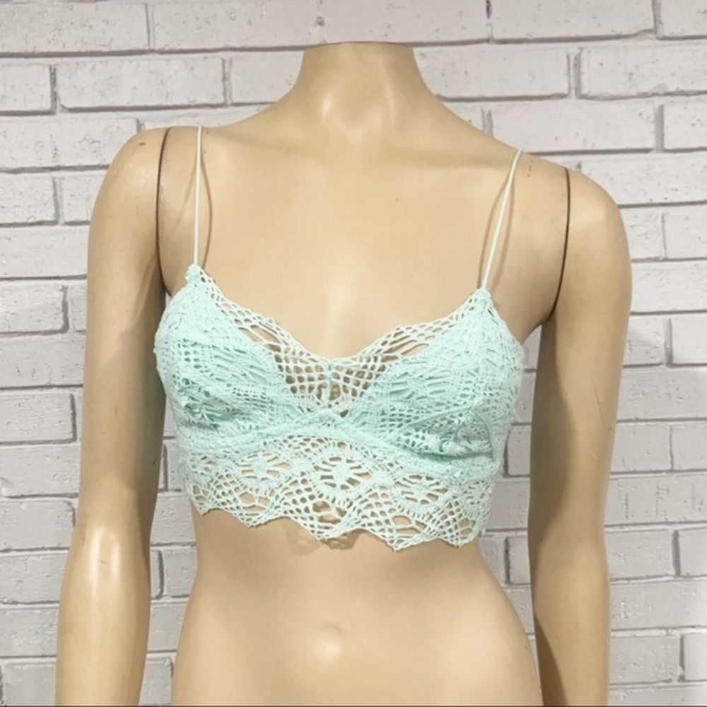 Free People Women's Mariana Clear Sky‎ Bralette - Size Small